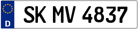 Trailer License Plate